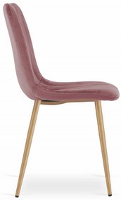 Scaun de catifea roz LAVA