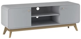 Comodă TV gri 140x53 cm Caitlin – Støraa