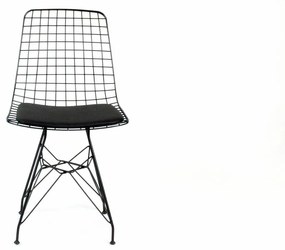 Scaun metal Frame, Negru, 53 x 80 x 51 cm