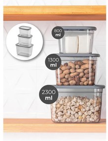 Recipiente 3 buc. pentru alimente – Hermia