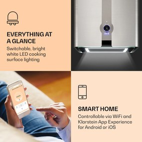 Futurelight Smart hotă insulă Recirculare 420m³/h LED din oțel inoxidabil