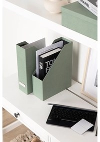 Organizatoare verzi pentru documente 5 buc. din carton Holger Canvas Paper Laminate – Bigso