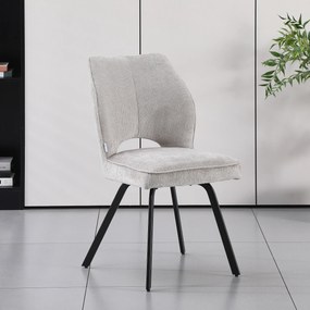 MAZZONI EXPORT TULIP Bej Închis (material textil UF980-03) - SCAUN MODERN TAPIȚAT PENTRU SUFRAGERIE/LIVING/BIROU LOFT