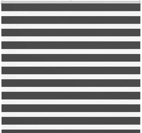 vidaXL Jaluzea tip zebra neagră lățime țesătură 150,9 cm poliester