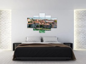 Tablou - Vedere aeriană a orașului (150x105 cm)