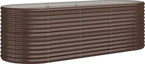 vidaXL Strat înălțat grădină 224x80x68 cm oțel galvanizat
