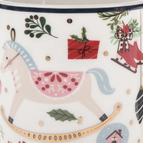 Cană de porțelan Crăciun jucăuș 350 ml