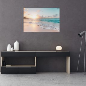 Tablou - Plaja de vis (90x60 cm)