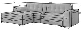Coltar extensibil Conforti pe stanga Sawana 14/Soft 17