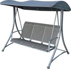 Balansoar de grădină gri din metal Hollywood – Rojaplast