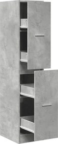 vidaXL Dulap de farmacie, gri beton, 30x41x144,5 cm, lemn prelucrat