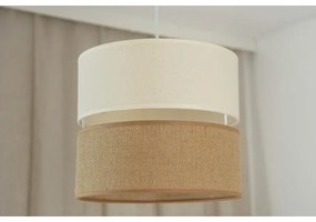 Brilagi - Candelabru pe cablu ROYAL YUTE 1xE27/15W/230V pr. 25 cm bej/crem