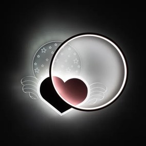 Brilagi - Plafonieră LED pentru copii LOVE, 48W, 230V, 3000/4500/6000K, roz