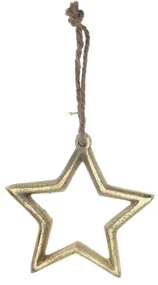 Decoratiune din metal auriu 10 cm - modele diverse