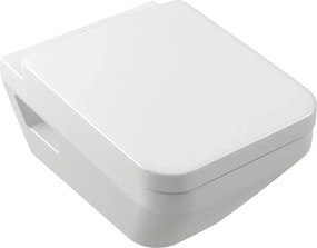 Set vas WC suspendat Villeroy&Boch Arhitectura TwistFlush Rimless alb cu capac softclose