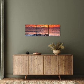 Tablou cu mare (cu ceas) (90x30 cm)