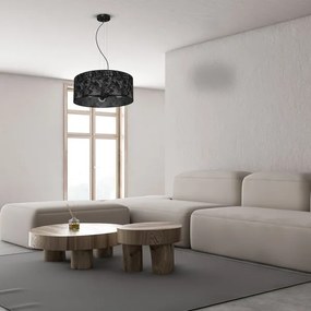 Lustră pe cablu SATINO 3xE27/60W/230V neagră/gri