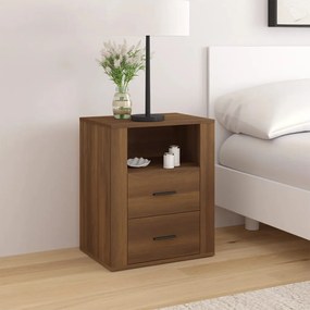 816735 vidaXL Noptieră, stejar maro, 50x36x60 cm, lemn prelucrat