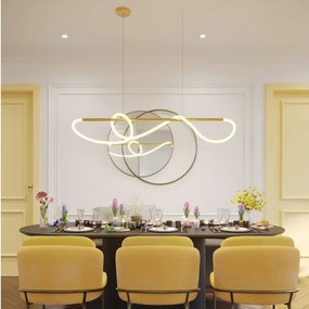 Lustra LED design modern LAGUNA auriu