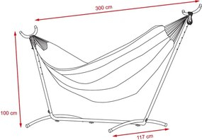 Hamac Relaxant Avenberg BELINDA - roșu-alb-galben-turcoaz