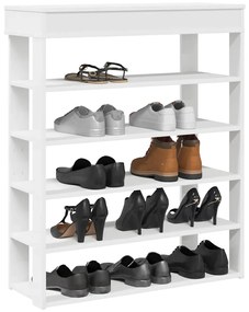 vidaXL Pantofar, alb, 80x30x98 cm, lemn prelucrat