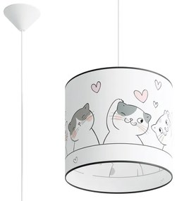 Lustră pe cablu pentru copii Sollux SL.1418 CAT 1xE27/15W/230V d. 30 cm