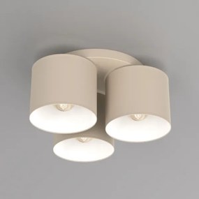 Lampă de tavan ARDEN 3xE27/15W/230V Ø 30 cm bej
