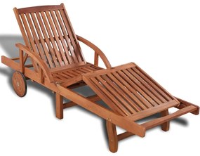 vidaXL Șezlong, lemn masiv de acacia