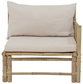 Modul dreapta canapea de exterior, natur, din lemn de bambus, Korfu
