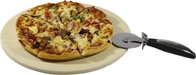 Piatra pentru pizza + cuțit SALVATORE