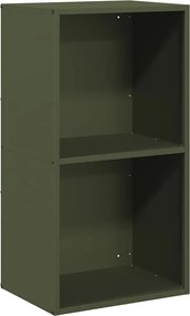 vidaXL Suport pentru lemne de foc Verde măsline Oțel laminat la rece