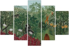 Tablou - Henri Rousseau, Tropical Forest with Monkeys, reproducere (150x105 cm)
