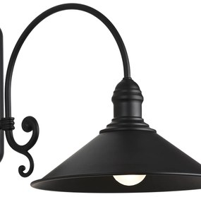Aplica de perete metalica stil industial ERBA neagra