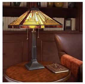 Elstead QZ-STEPHEN-TL - Lampă de masă Tiffany STEPHEN 2xE27/60W/230V