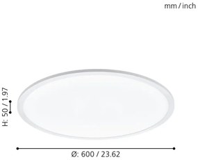 Eglo 98209 - Plafonieră LED SARSINA-A, 30W, 230V, dimabil, cu DO