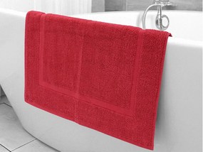 Covoras de baie BASIC 45x65 cm visiniu, 100% bumbac