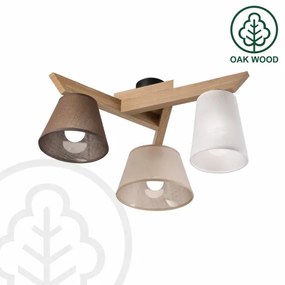 Lustră aplicată Brilagi ANTHONY 3xE14/40W/230V stejar