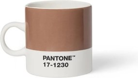 Cană maro deschis pentru espresso din ceramică 120 ml Mocha Mousse 17-1230 – Pantone