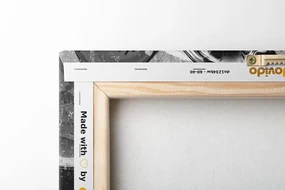Tablou craniu de artă în design alb-negru