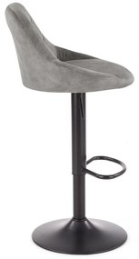 Scaun de bar Archer, gri/negru