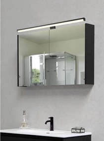 Aplică de perete negru-mat LED (lungime 60 cm) Lino – Trio