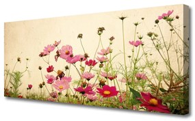 Tablou pe panza canvas Flori Floral Roz Roșu