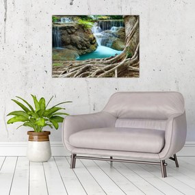 Tablou - Râu cu cascade (70x50 cm)