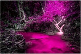 Tablou - Pădure roz (90x60 cm)