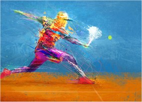 Tablou - Jucător de tenis pictat (70x50 cm)