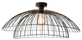 Plafoniera inteligentă neagră 60 cm inclusiv Wifi G95 - Pua