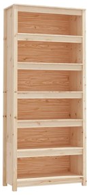 821694 vidaXL Bibliotecă, 80x35x183 cm, lemn masiv de pin