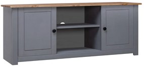 282671 vidaXL Comodă TV, gri, 120x40x50 cm, lemn masiv de pin, gama Panama