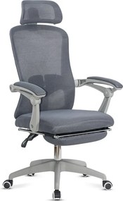 Scaun ergonomic OFF 430 gri, suport picioare și rabatare 135°
