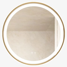 Oglinda led, Rotunda, 70cm, Rama Rose Gold, Esn06